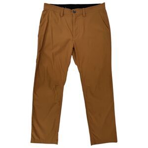 Prana Men's Alameda Pants Slim Straight Cafe Brown 36x30